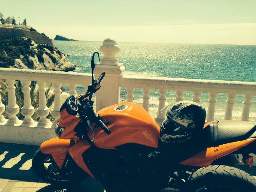 Salida moto por bici
